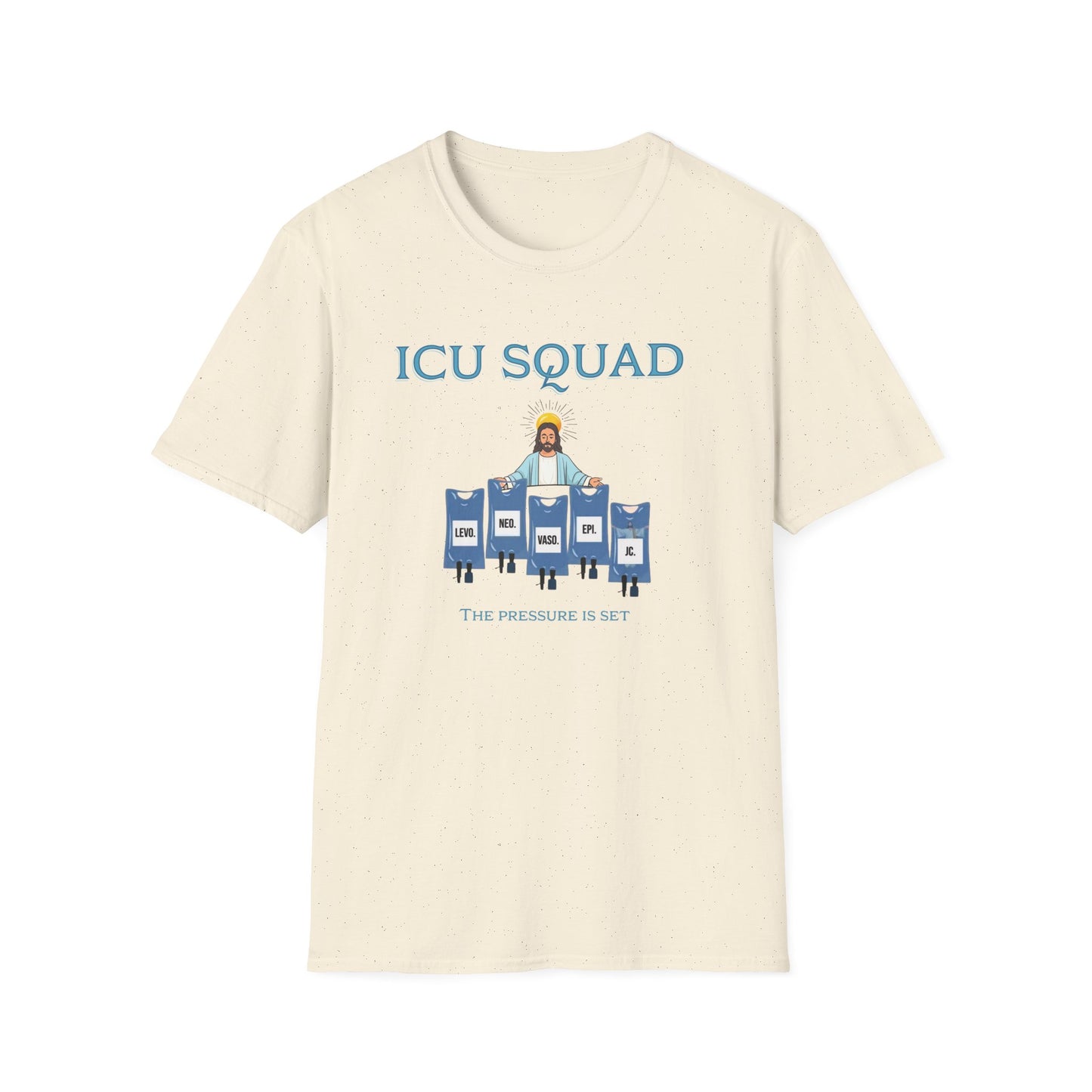 ICU Squad Unisex Softstyle T-Shirt | Funny Medical Tee, Health Care Gift, Nurse Appreciation, Casual Wear, Humor Shirt