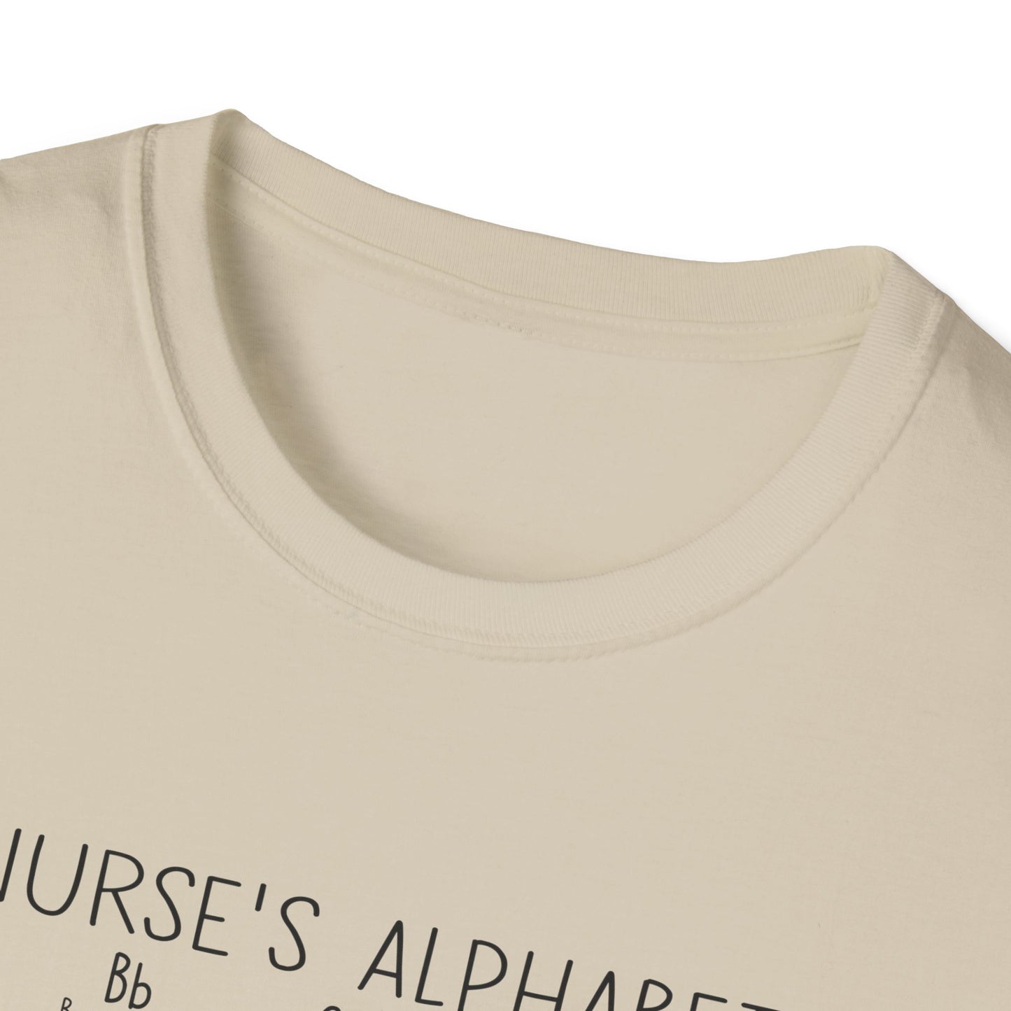 Nurse Alphabet Shirt, A-Z Nursing Letters Tee, RN LPN CNA Gift, Nurse Life Shirt, Cute Scrub Top, Healthcare Worker T-Shirt, nurse gift