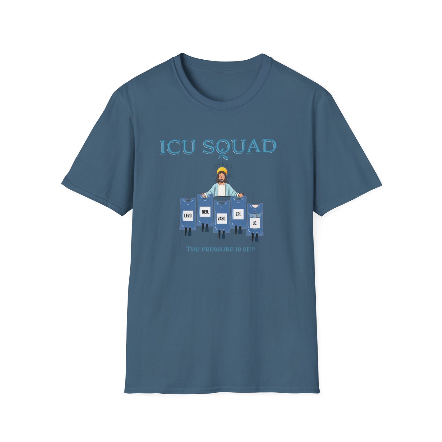 ICU Squad Unisex Softstyle T-Shirt | Funny Medical Tee, Health Care Gift, Nurse Appreciation, Casual Wear, Humor Shirt