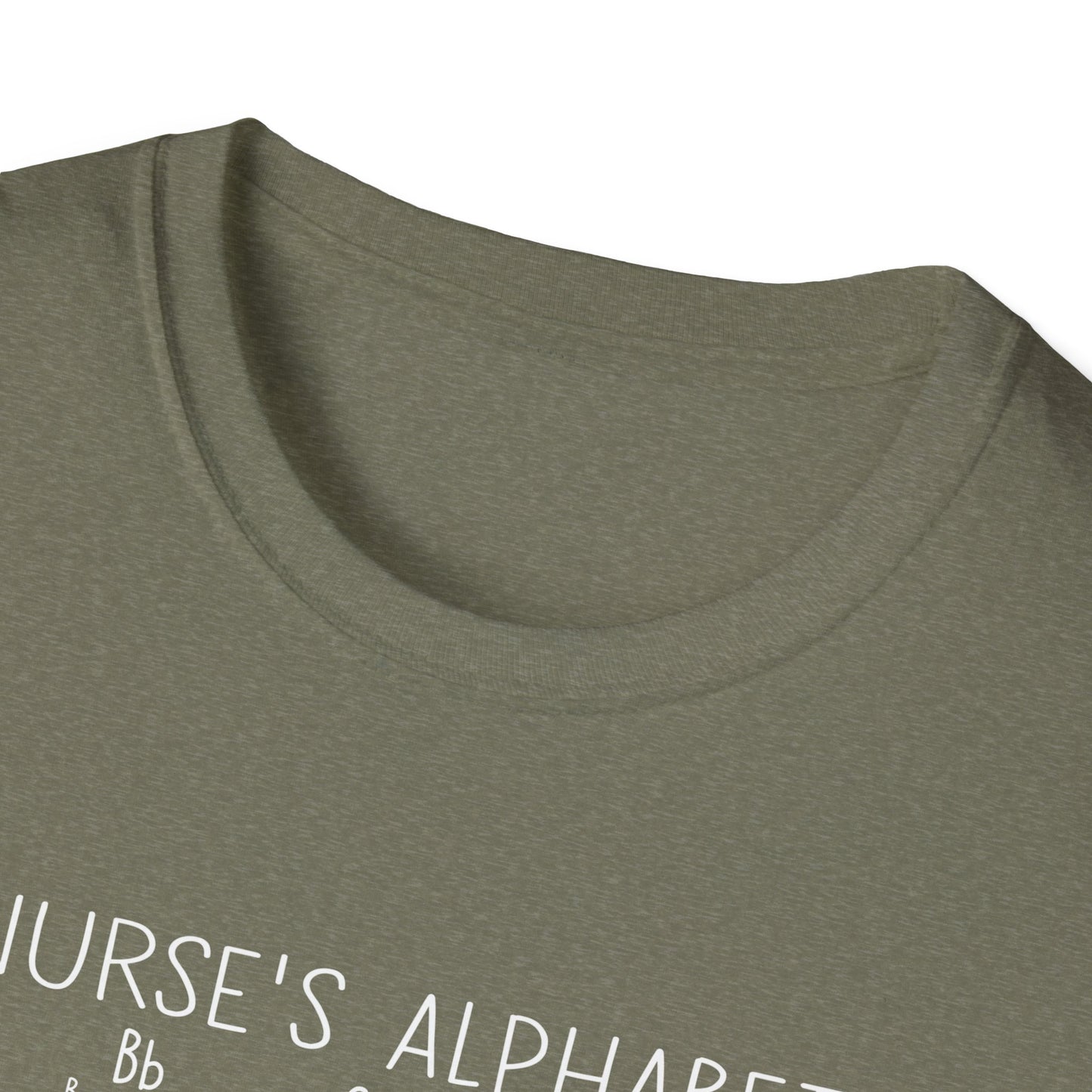 Nurse Alphabet Shirt, A-Z Nursing Letters Tee, RN LPN CNA Gift, Nurse Life Shirt, Cute Scrub Top, Healthcare Worker T-Shirt, nurse gift