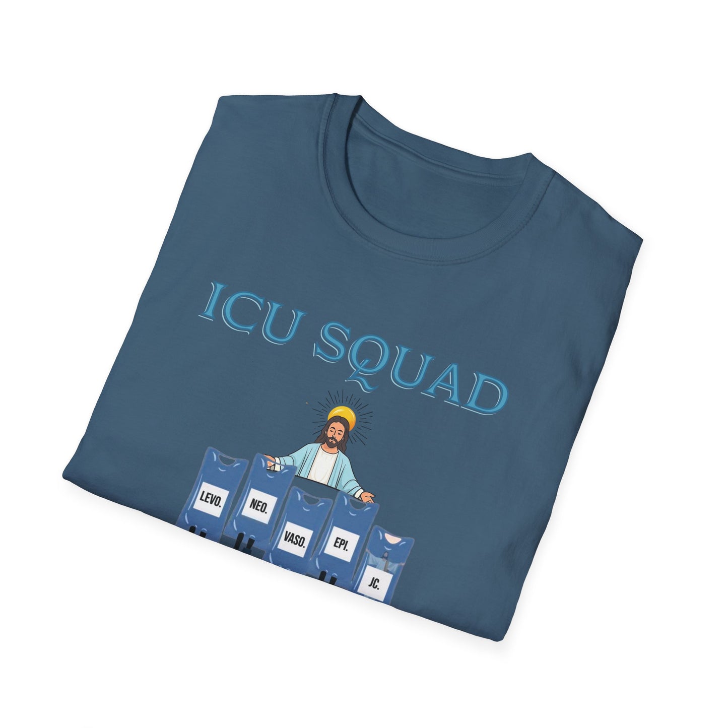 ICU Squad Unisex Softstyle T-Shirt | Funny Medical Tee, Health Care Gift, Nurse Appreciation, Casual Wear, Humor Shirt