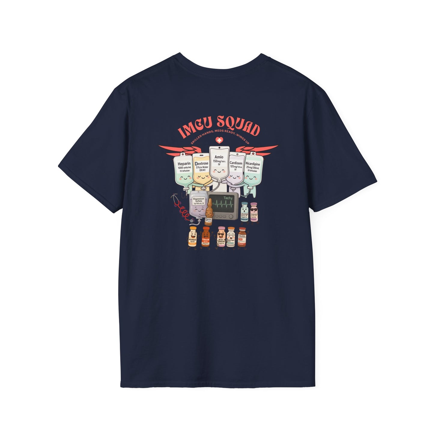 IMCU Squad t-shirt, intermediate care nurse shirt, ICU step down unit tee, nurse life gift, cute RN top, stethoscope monitor design