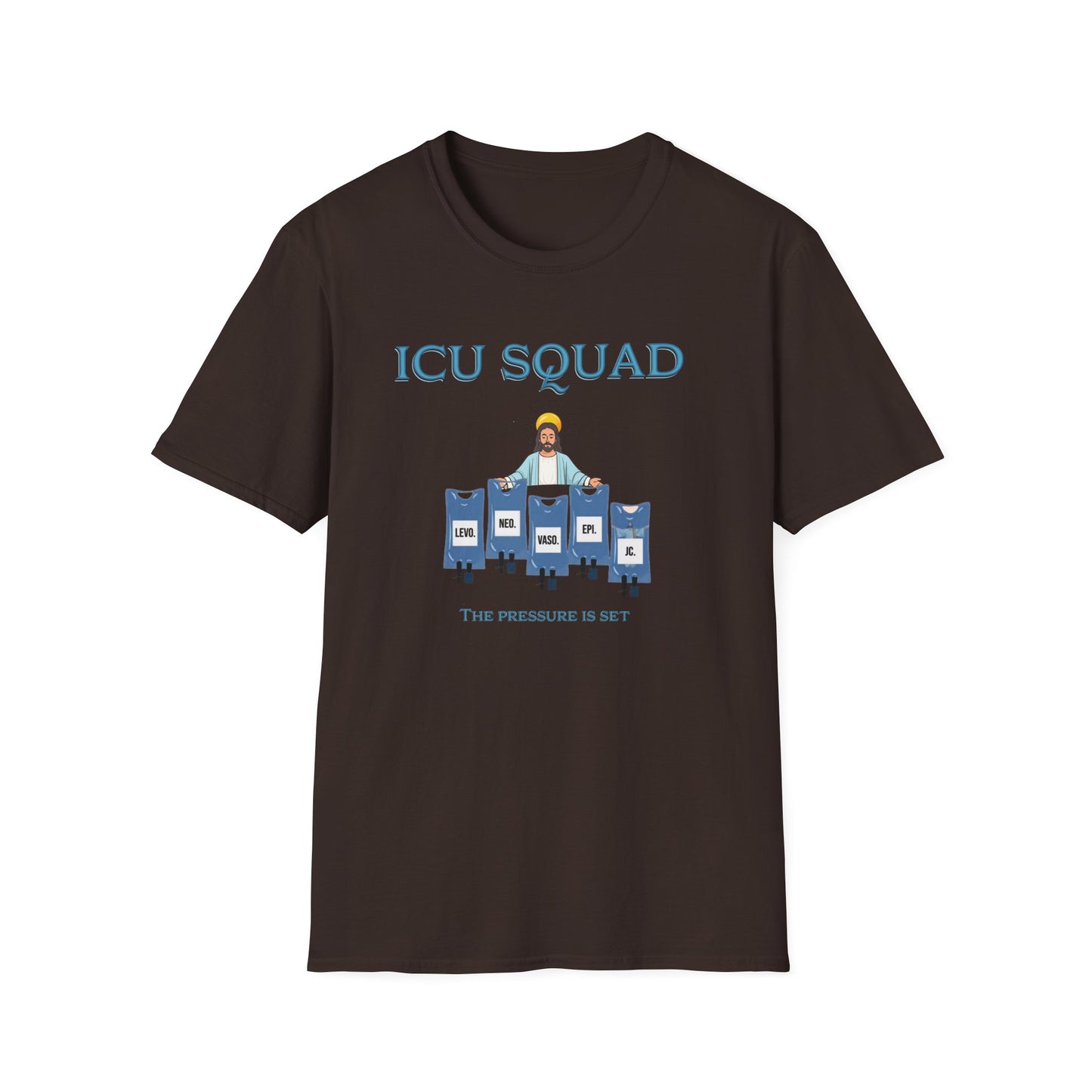 ICU Squad Unisex Softstyle T-Shirt | Funny Medical Tee, Health Care Gift, Nurse Appreciation, Casual Wear, Humor Shirt