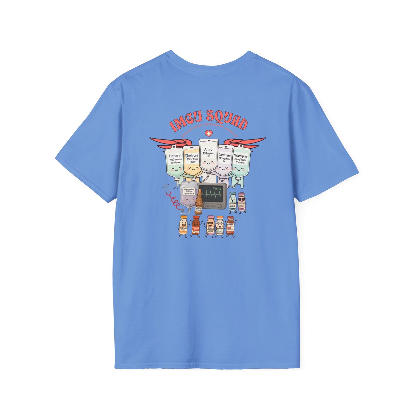 IMCU Squad t-shirt, intermediate care nurse shirt, ICU step down unit tee, nurse life gift, cute RN top, stethoscope monitor design