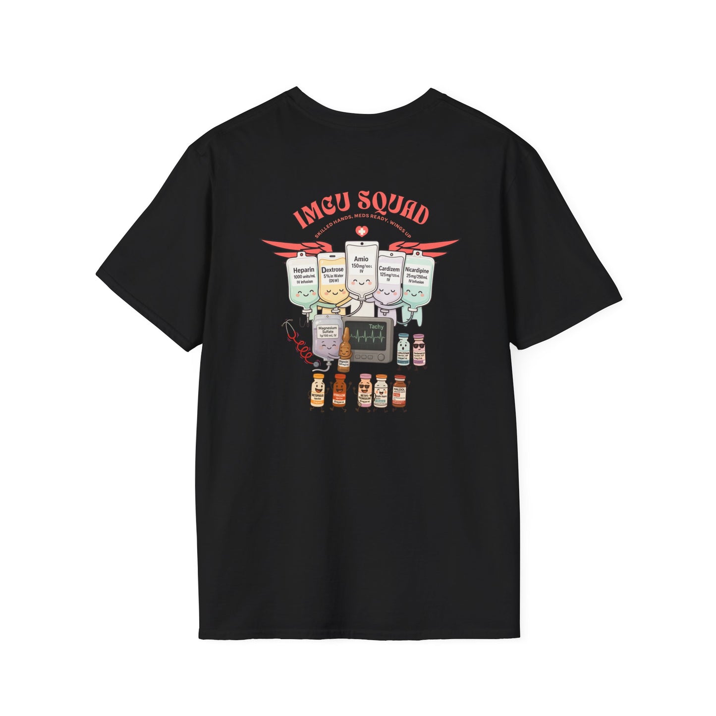 IMCU Squad t-shirt, intermediate care nurse shirt, ICU step down unit tee, nurse life gift, cute RN top, stethoscope monitor design
