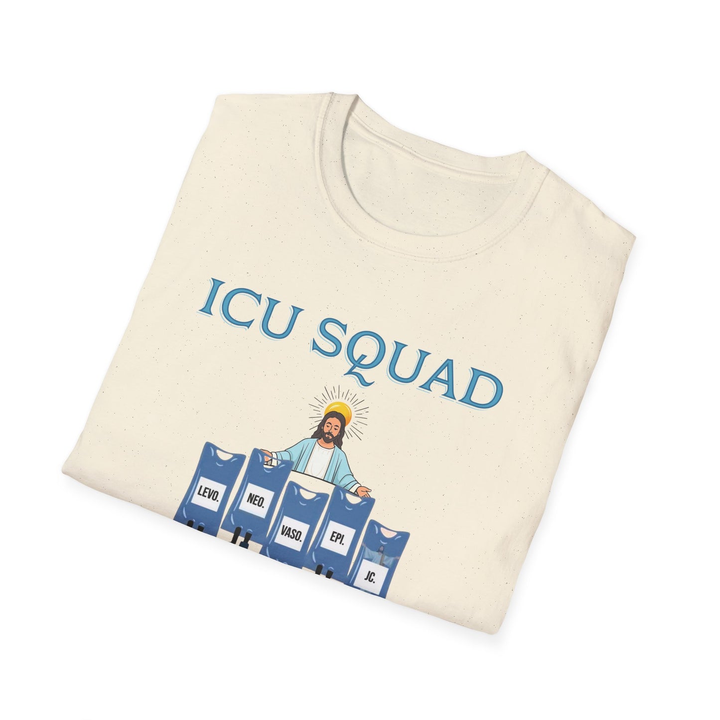 ICU Squad Unisex Softstyle T-Shirt | Funny Medical Tee, Health Care Gift, Nurse Appreciation, Casual Wear, Humor Shirt
