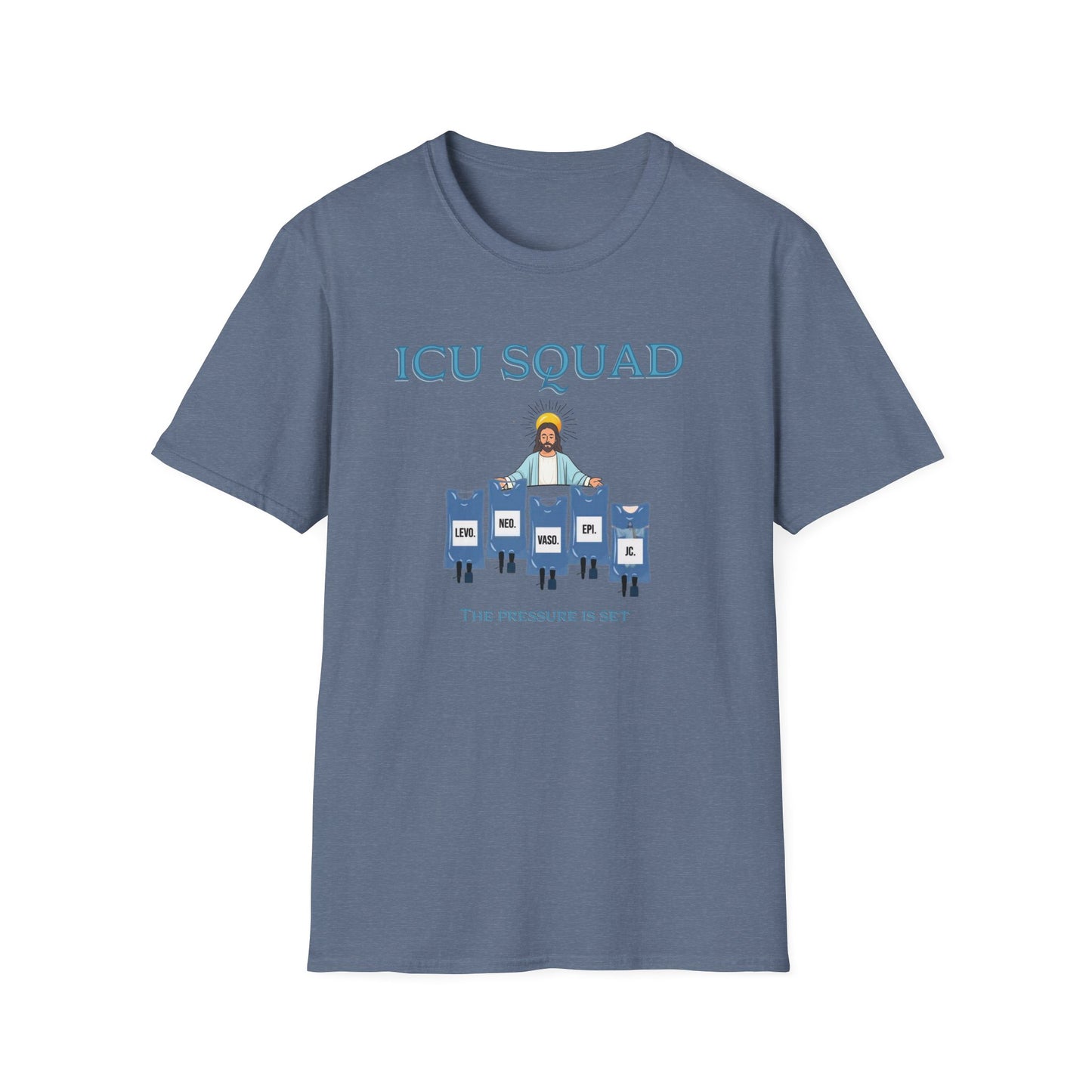 ICU Squad Unisex Softstyle T-Shirt | Funny Medical Tee, Health Care Gift, Nurse Appreciation, Casual Wear, Humor Shirt