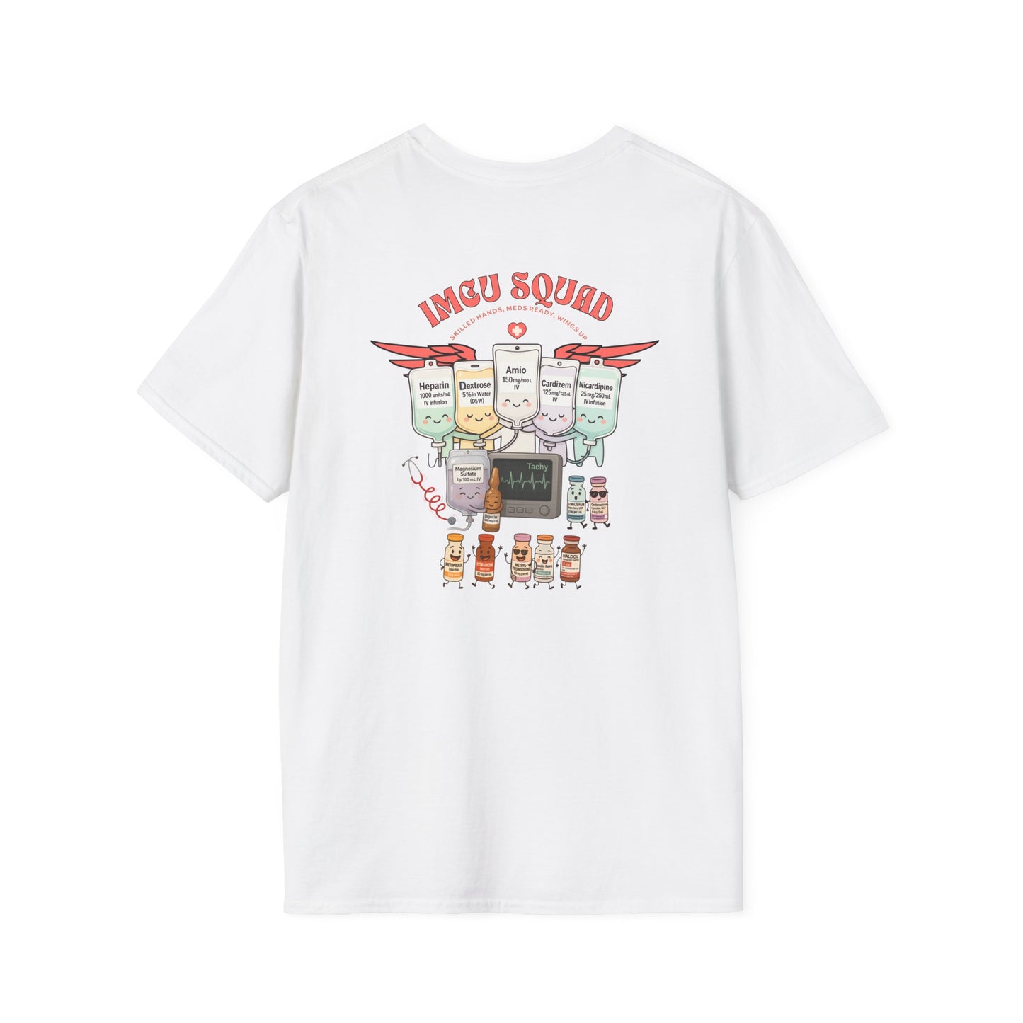 IMCU Squad t-shirt, intermediate care nurse shirt, ICU step down unit tee, nurse life gift, cute RN top, stethoscope monitor design