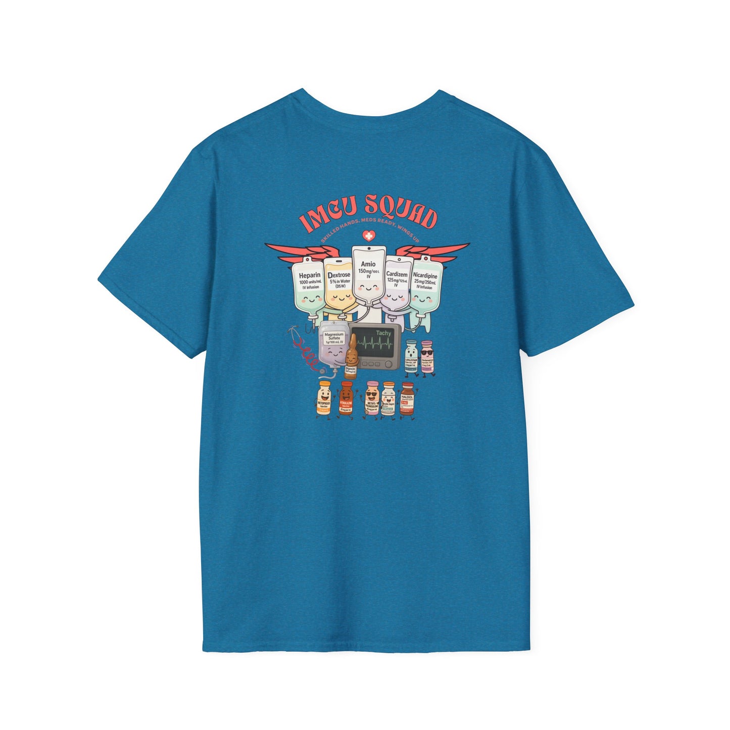 IMCU Squad t-shirt, intermediate care nurse shirt, ICU step down unit tee, nurse life gift, cute RN top, stethoscope monitor design