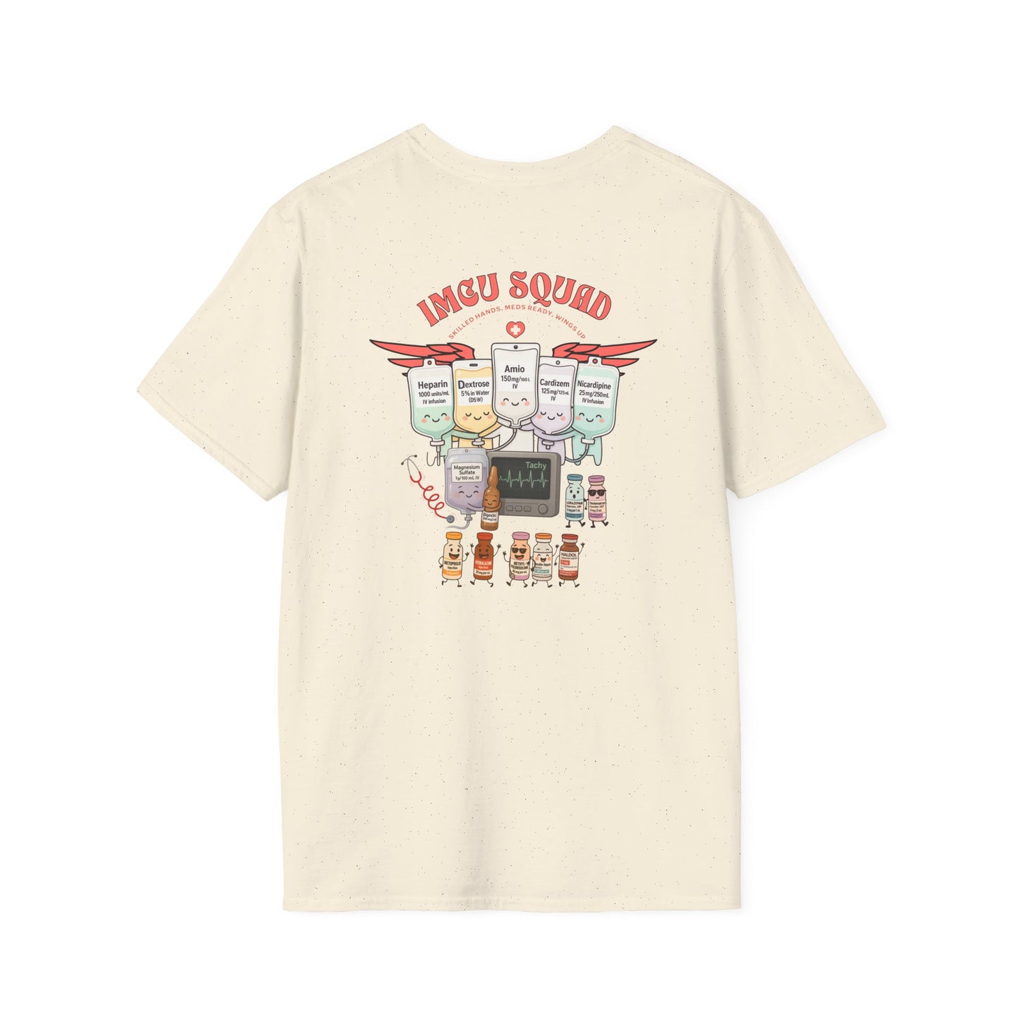 IMCU Squad t-shirt, intermediate care nurse shirt, ICU step down unit tee, nurse life gift, cute RN top, stethoscope monitor design
