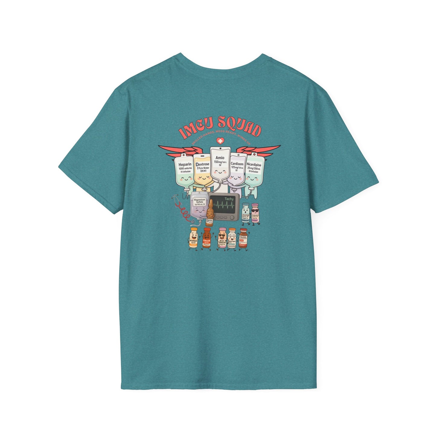 IMCU Squad t-shirt, intermediate care nurse shirt, ICU step down unit tee, nurse life gift, cute RN top, stethoscope monitor design