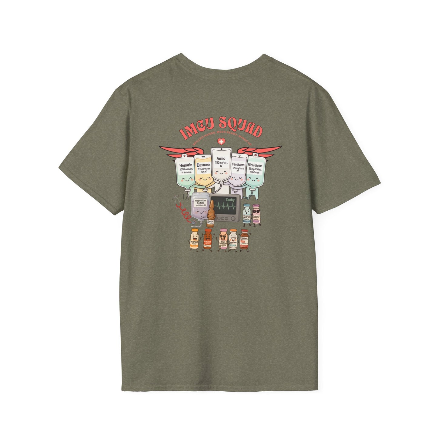 IMCU Squad t-shirt, intermediate care nurse shirt, ICU step down unit tee, nurse life gift, cute RN top, stethoscope monitor design