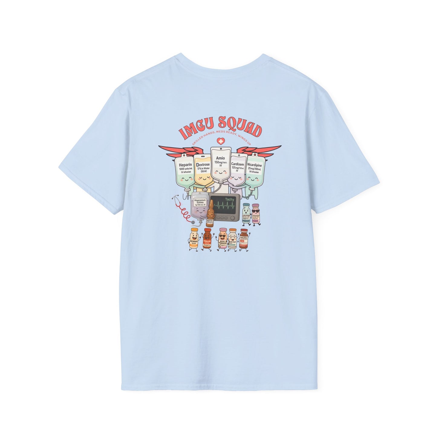IMCU Squad t-shirt, intermediate care nurse shirt, ICU step down unit tee, nurse life gift, cute RN top, stethoscope monitor design