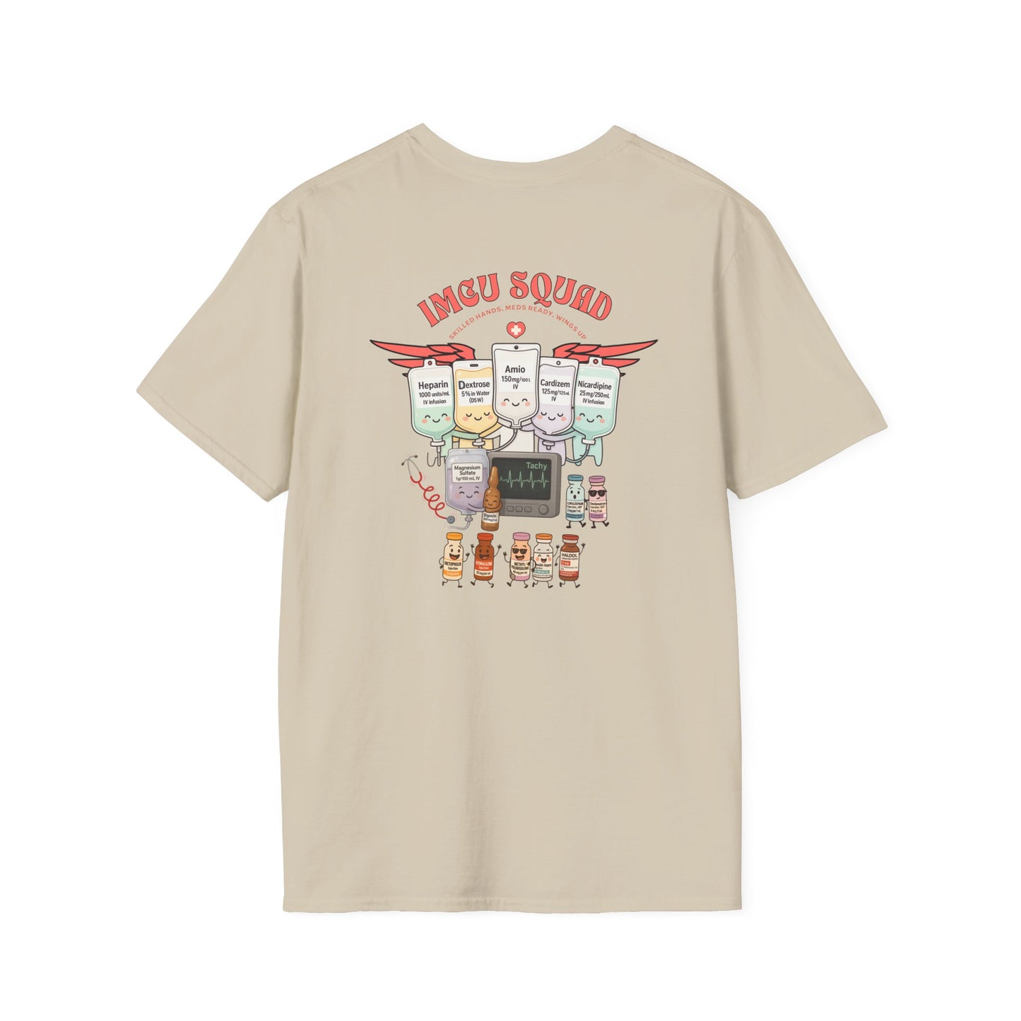 IMCU Squad t-shirt, intermediate care nurse shirt, ICU step down unit tee, nurse life gift, cute RN top, stethoscope monitor design