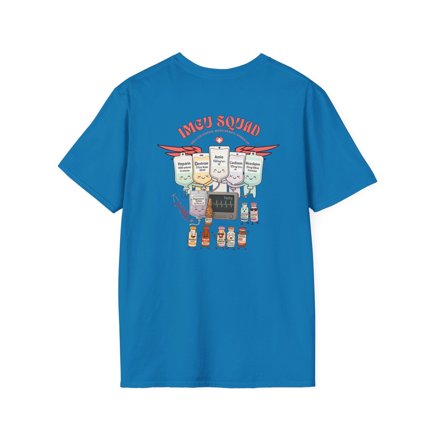 IMCU Squad t-shirt, intermediate care nurse shirt, ICU step down unit tee, nurse life gift, cute RN top, stethoscope monitor design