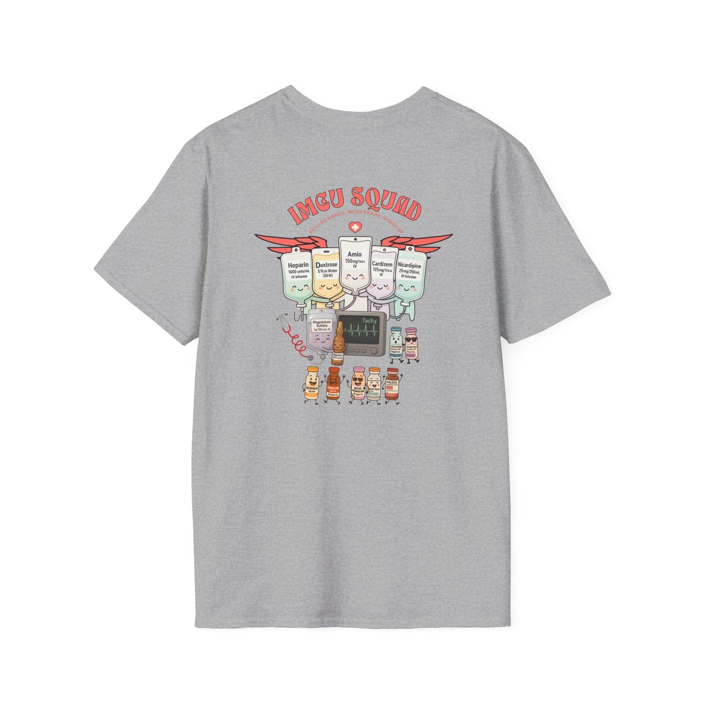 IMCU Squad t-shirt, intermediate care nurse shirt, ICU step down unit tee, nurse life gift, cute RN top, stethoscope monitor design