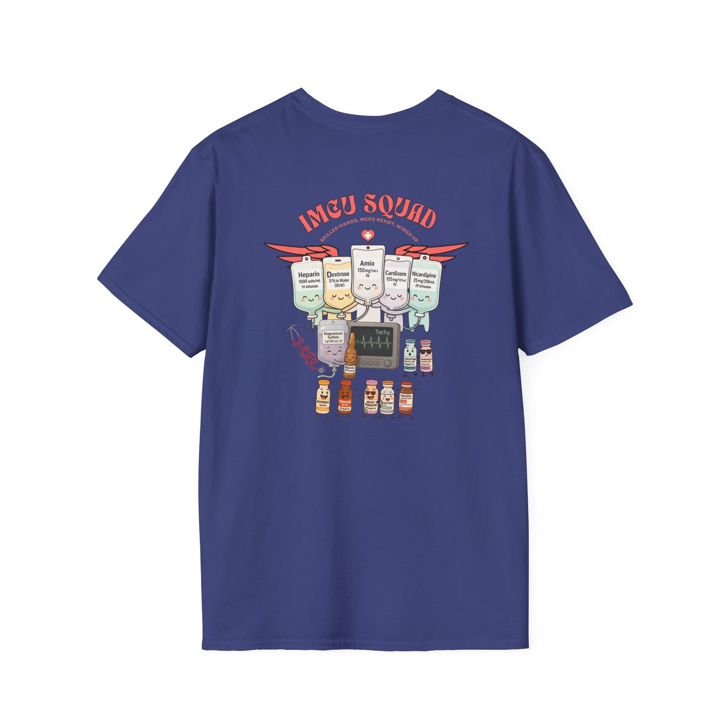 IMCU Squad t-shirt, intermediate care nurse shirt, ICU step down unit tee, nurse life gift, cute RN top, stethoscope monitor design